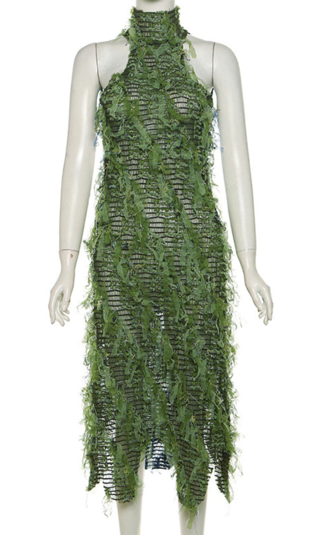 Akemi Halterneck Backless Midi Dress